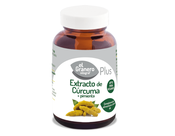Extracto de Cúrcuma y Pimienta (60 cáps) - El Granero Integral