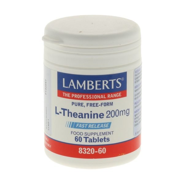 L-Teanina 200 mg en forma Libre. Aminoácido no esencial - Lamberts