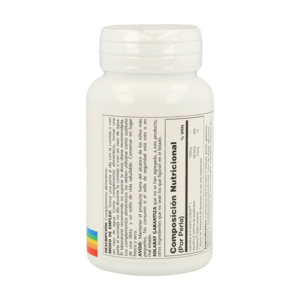 Pure Co-Q10 - 30 perlas 100 mg - Solaray - Imagen 3