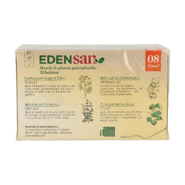 Edensan 08 Gases (20 Filtros) - Dietisa - Imagen 2