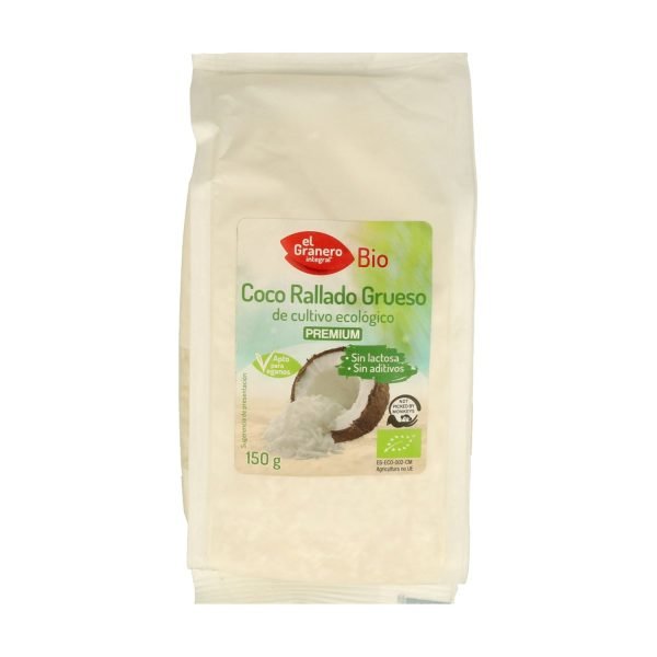Coco Rallado Grueso Bio (150 gr) - El Granero Integral
