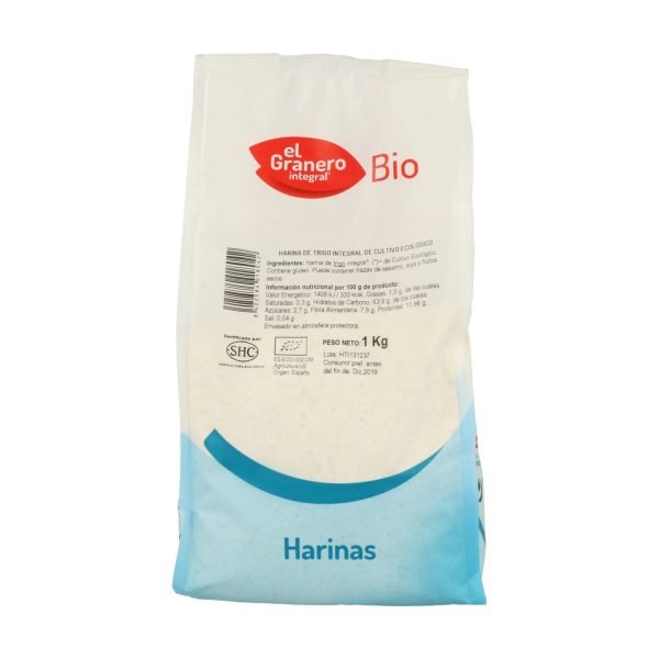 Harina de Trigo Integral Bio (1 kg) - El Granero Integral - Imagen 2