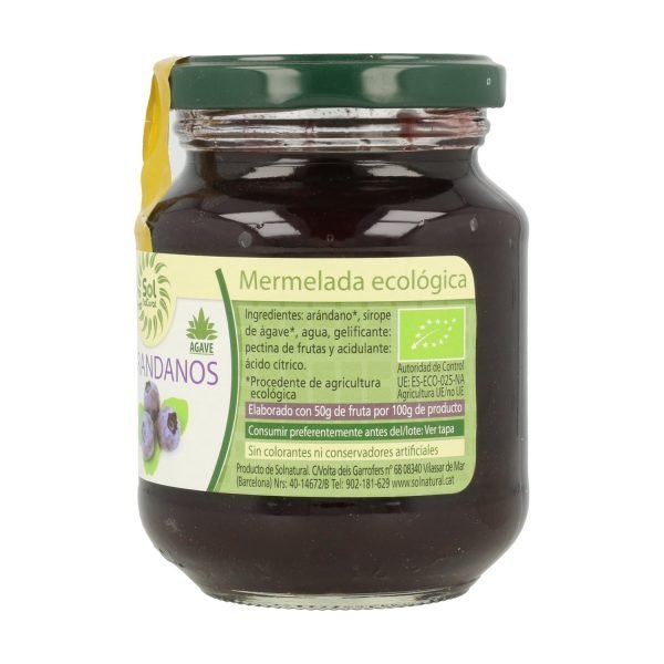 Mermelada de arándanos (330 gr) - Sol Natural - Imagen 2