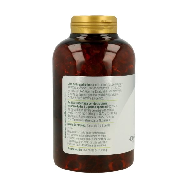 Onagran Aceite de Onagra - 450 perlas - El Granero Integral - Imagen 2