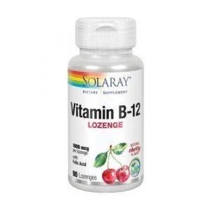 Vitamina B-12 con Ácido Fólico (90 compr.) – Solaray