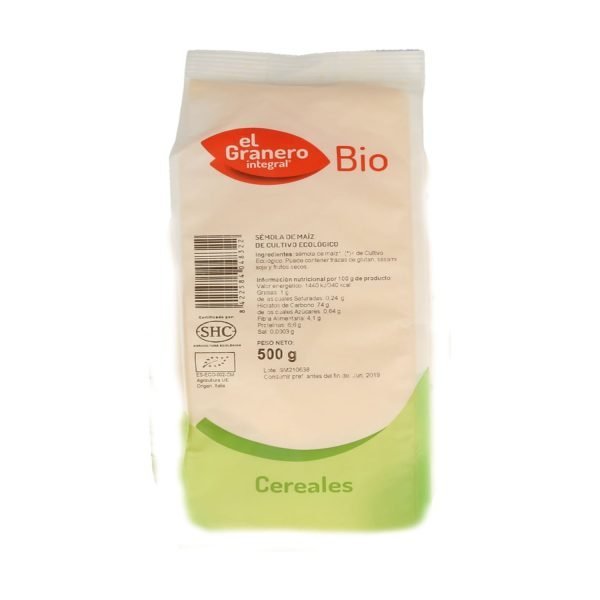 Sémola Maïz Integral Bio - 500 gr. - El Granero Integral - Imagen 2