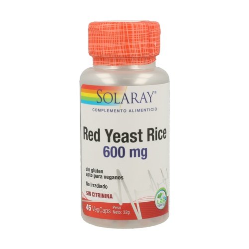 Red Yeast Rice - 45 cáps. vegt. - Solaray