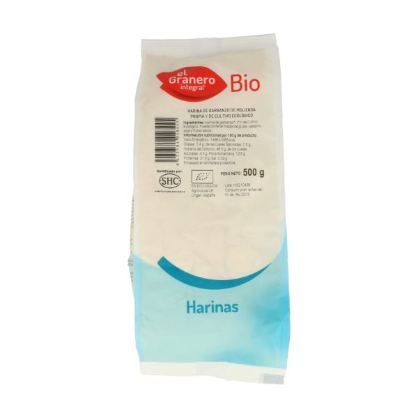 Harina de Garbanzo  (500 gr) - El Granero Integral - Imagen 2