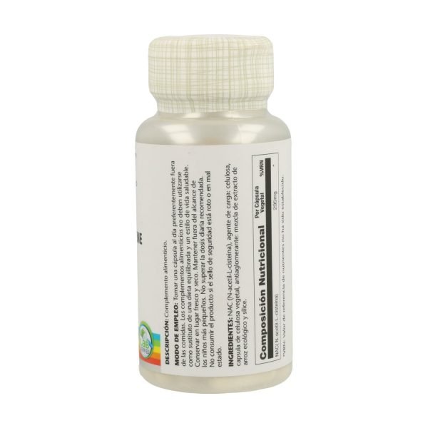 NAC - 60 cáps. vegt. 295 mg - Solaray - Imagen 2