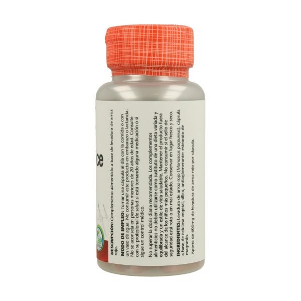 Red Yeast Rice - 45 cáps. vegt. - Solaray - Imagen 3