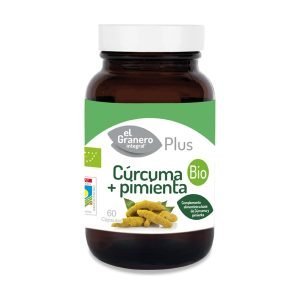 Cúrcuma y pimienta Bio – 60 cáps. – El Granero Integral