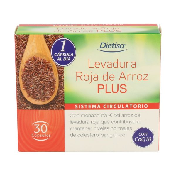 Levadura roja de arroz Plus (30 Cap)- Dietisa