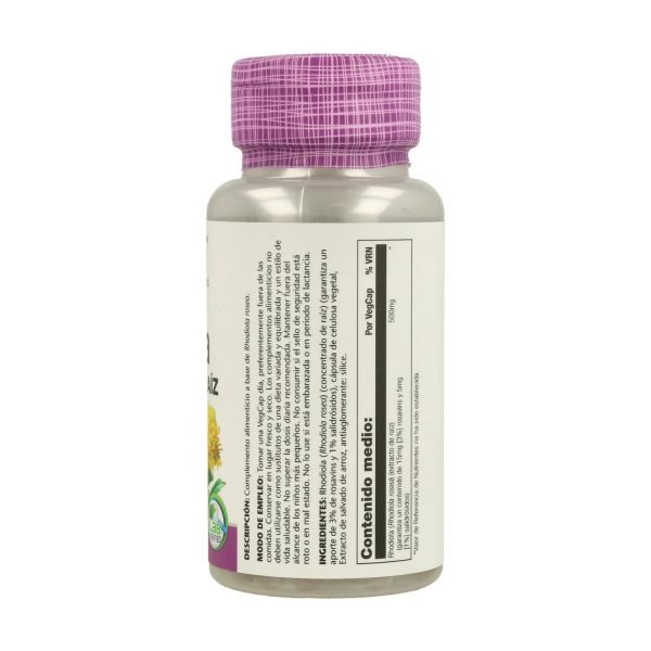 Super Rhodiola - 60 cáps. vegt. - Solaray - Imagen 2