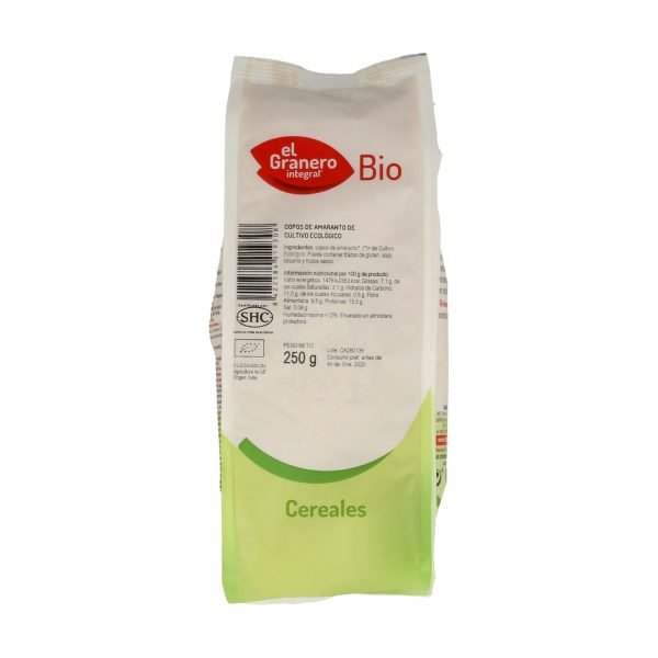 Copos de Amaranto Bio (250 gr) - El Granero Integral - Imagen 2