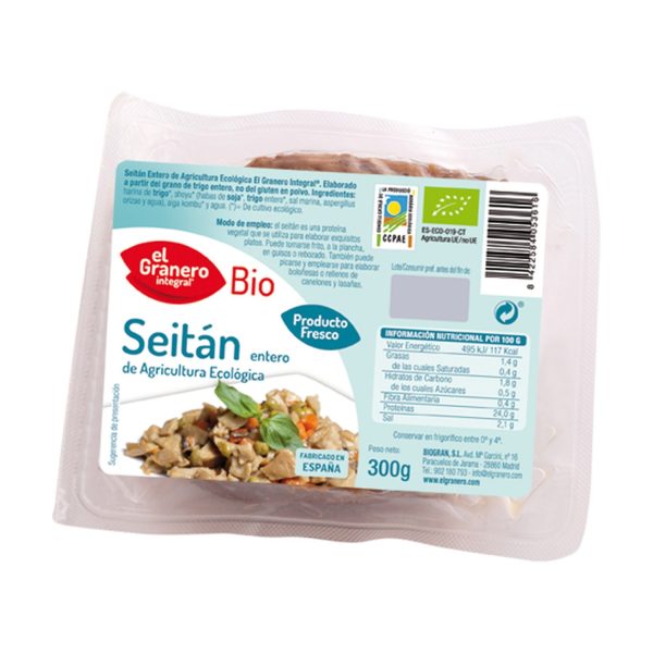 Seitán entero Bio - 300 gr. - El Granero Integral