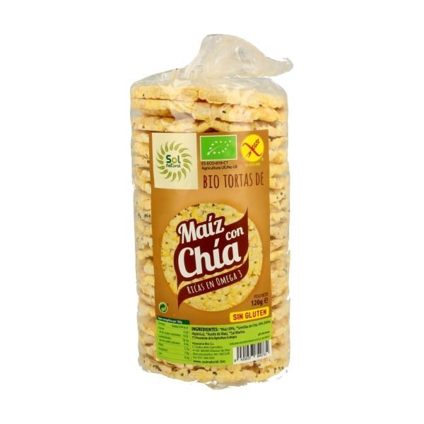 Tortas de Maíz con Chía Bio Sin Gluten - Sol Natural - Imagen 2