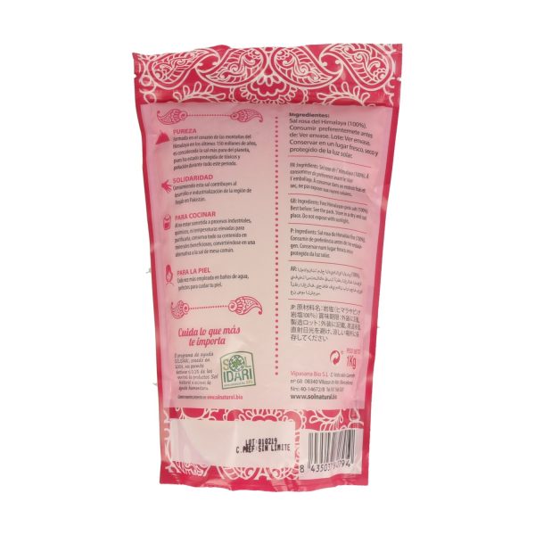 Sal del Himalaya Fina Rosa (1 kg) - Sol Natural - Imagen 3