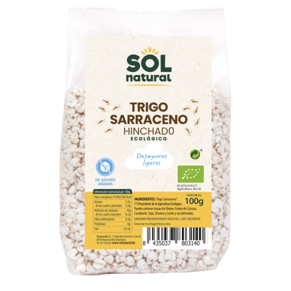 Trigo Sarraceno Hinchado Bio (100 gr) - Sol Natural