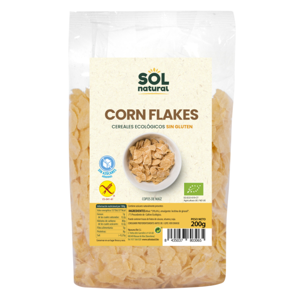 Corn Flakes S/Gluten (200gr) Bio - Sol Natural
