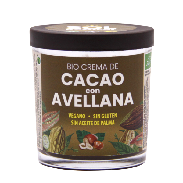 Crema de Cacao y Avellana (200 gr) - Sol Natural