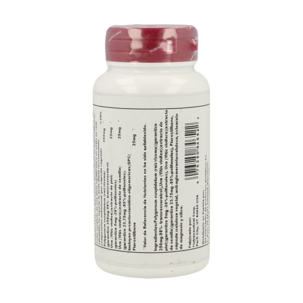 Super Resveratrol - 30 cáps. vegt. - Solaray - Imagen 2