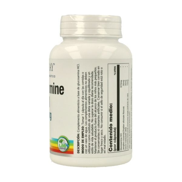 Glucosamine HCI - 90 cáps. 870 mg - Solaray - Imagen 3