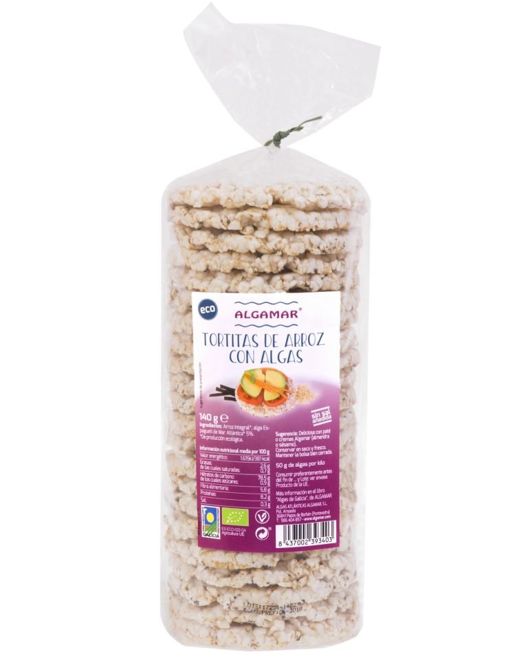Tortitas de arroz y algas Bio - Algamar