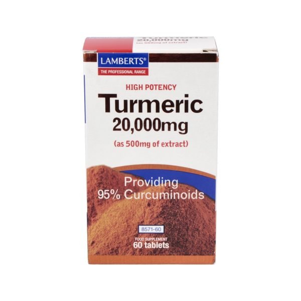 Cúrcuma o Turmeric 20.000 mg como extracto de Cúrcuma longa - Lamberts