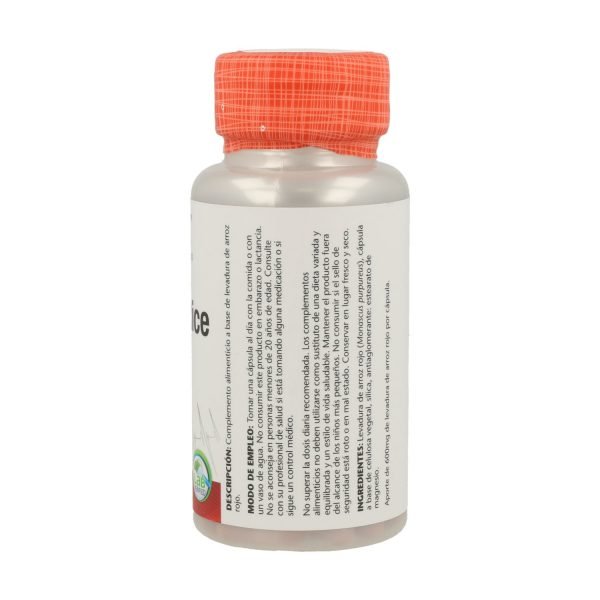 Red Yeast Rice - 45 cáps. vegt. - Solaray - Imagen 2