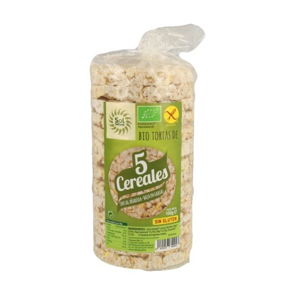 Tortitas 5 Cereales Bio Sin Gluten - Sol Natural