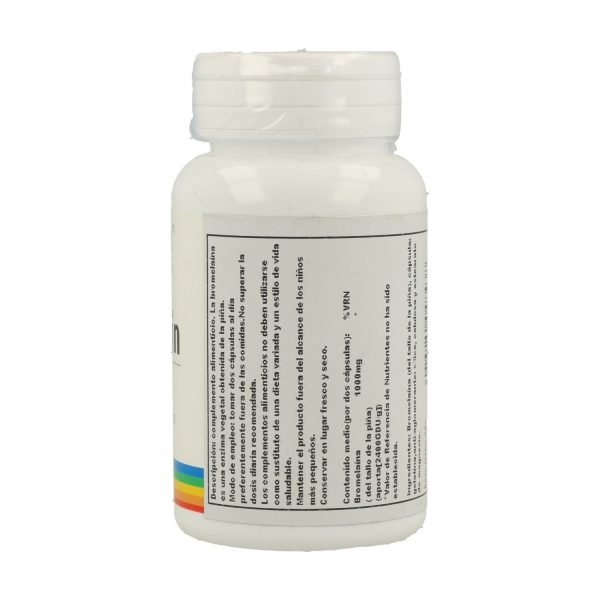 Bromelain 60 cáps. vegt. - Solaray - Imagen 3