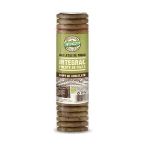 Galleta de trigo integral con chips de chocolate (250gr) – Biocop