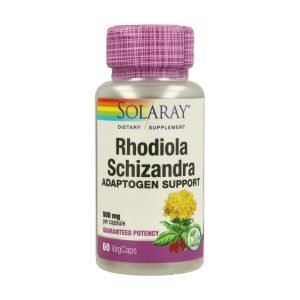 Schizandra & Rhodiola – 60 cáps. vegt. – Solaray