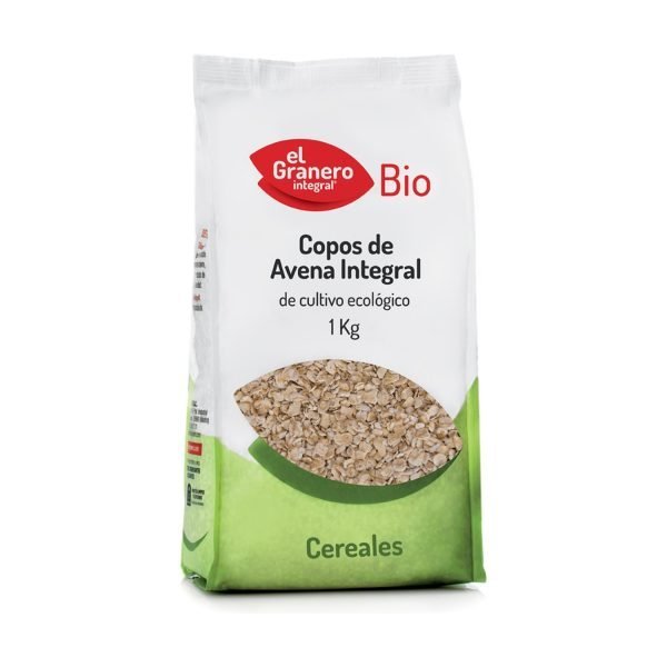 Copos de avena integral Bio  (1 kg) - El Granero Integral