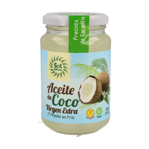Aceite de Coco Virgen Extra Bio (370ml) - Sol Natural