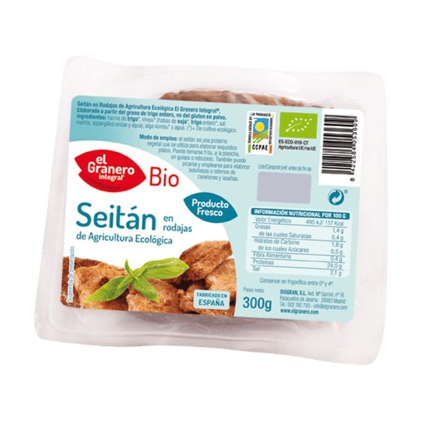 Seitán en rodajas Bio - 300 gr. - El Granero Integral