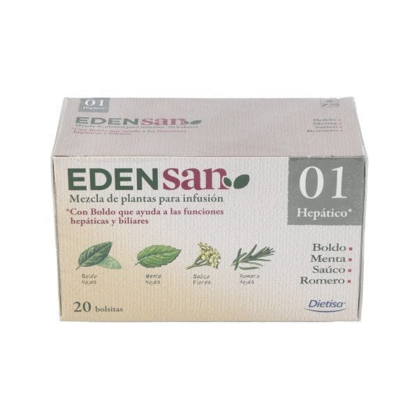 Edensan 01 Hepático (20 Filtros) - Dietisa