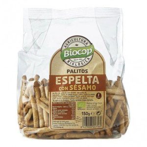 Palitos de espelta con sésamo (150gr) – Biocop