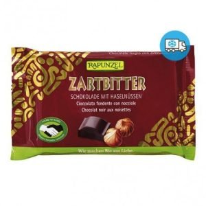 Snack de chocolate negro con avellanas (100g) – Rapunzel