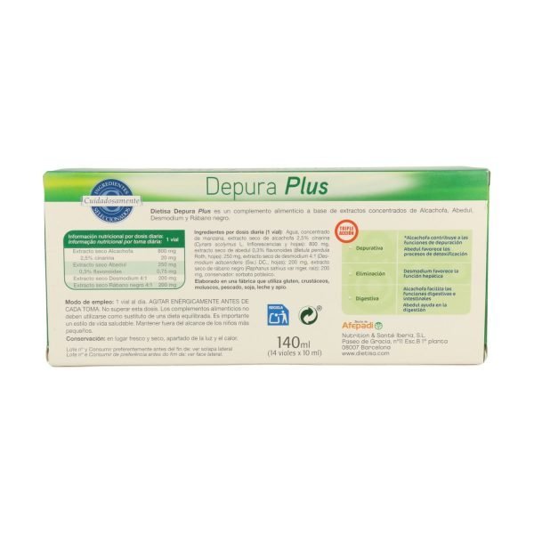 Depura Plus (14 Viales) - Dietisa - Imagen 2