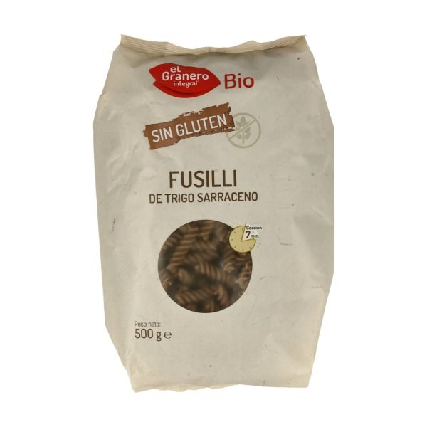 Fusilli de trigo sarraceno S/Gluten Bio (500 gr) - El Granero Integral