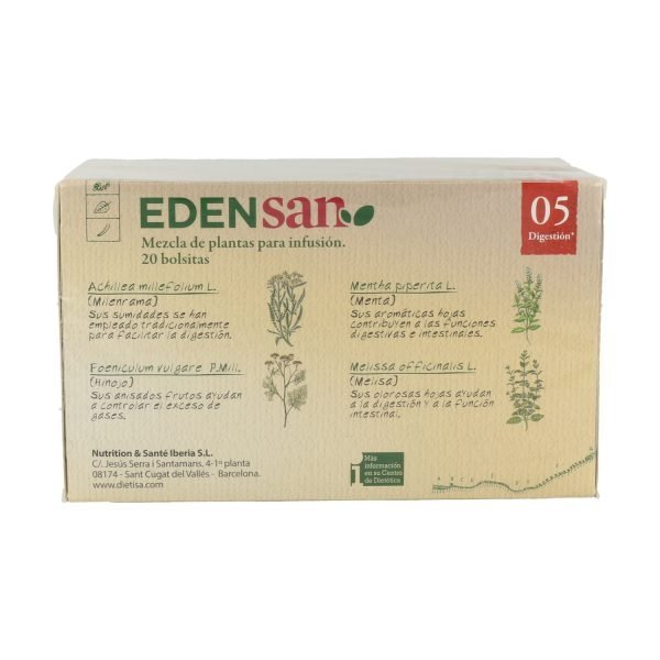 Edensan 05 Digestión (20 Filtros) - Dietisa - Imagen 3