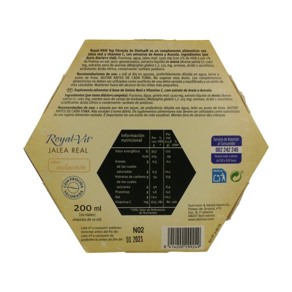 Royal-Vit Top Formula (20 Viales) - Dietisa - Imagen 2
