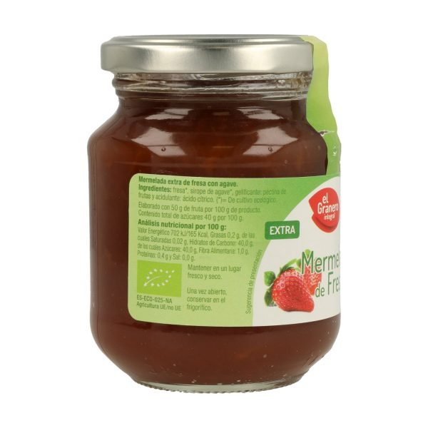 Mermelada de Fresa Bio - 330 gr. - El Granero Integral - Imagen 2