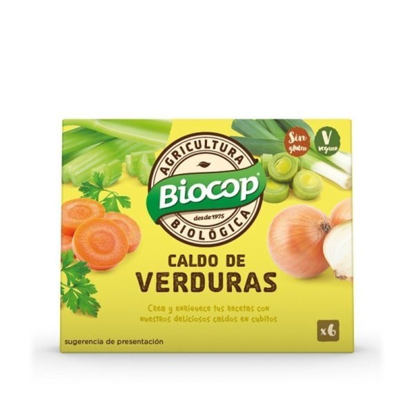 Caldo de verduras cubitos (6x10gr) - Biocop