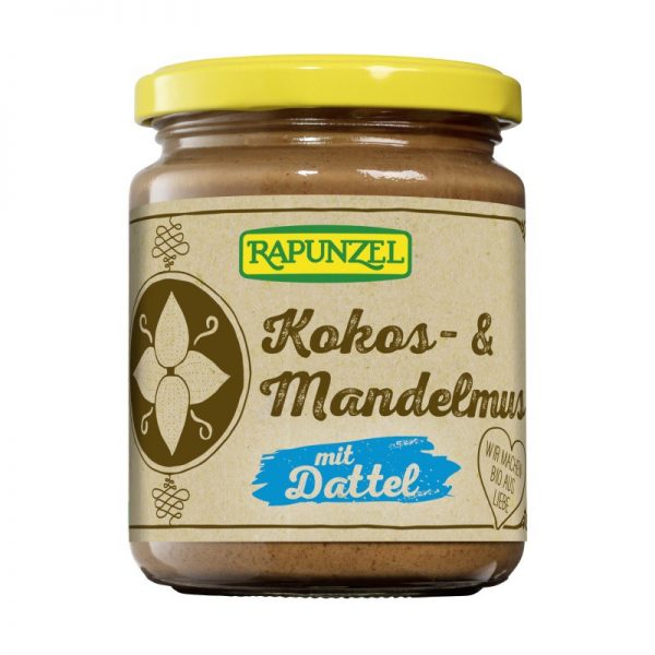 Crema de almendras coco y dátil (250g) - Rapunzel