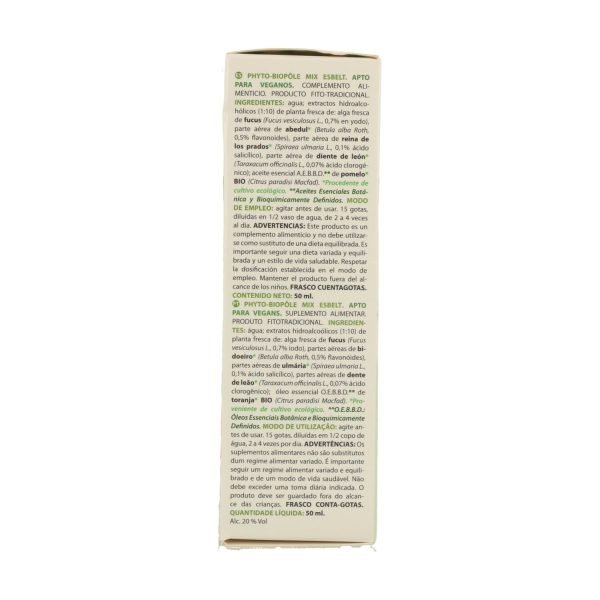 Phytobiopole Mix Esbelt 5 (Retención y Celulitis) - Intersa - Imagen 2