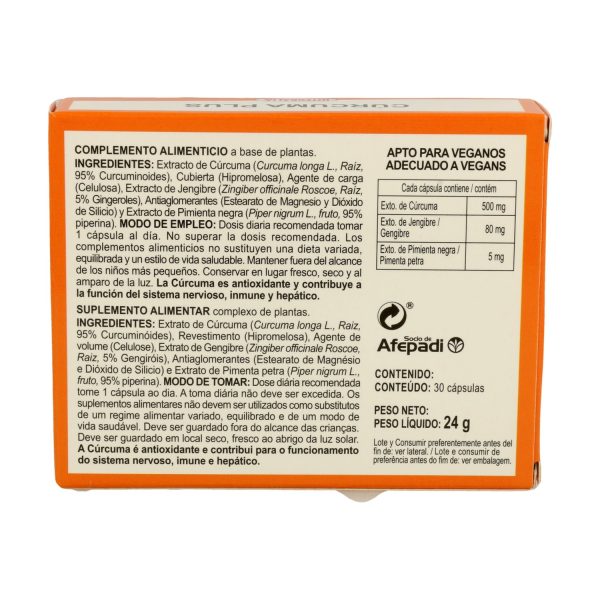 Cúrcuma Plus  (30 cáps) - Integralia - Imagen 2