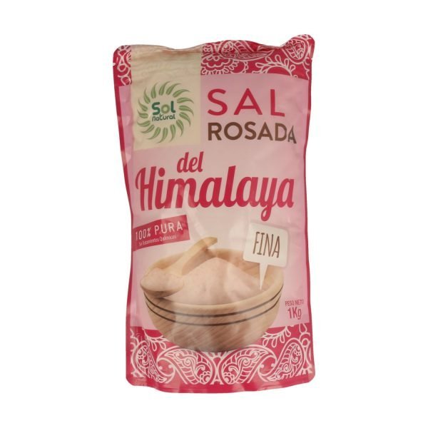 Sal del Himalaya Fina Rosa (1 kg) - Sol Natural