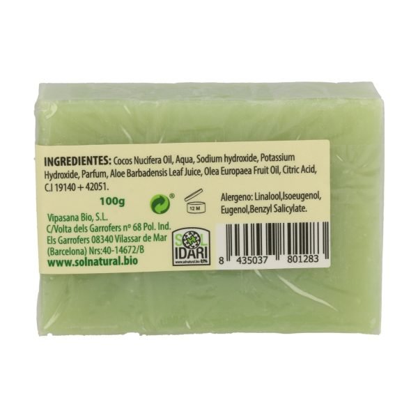 Jabón en Pastilla de Aloe Vera - Sol Natural - Imagen 2